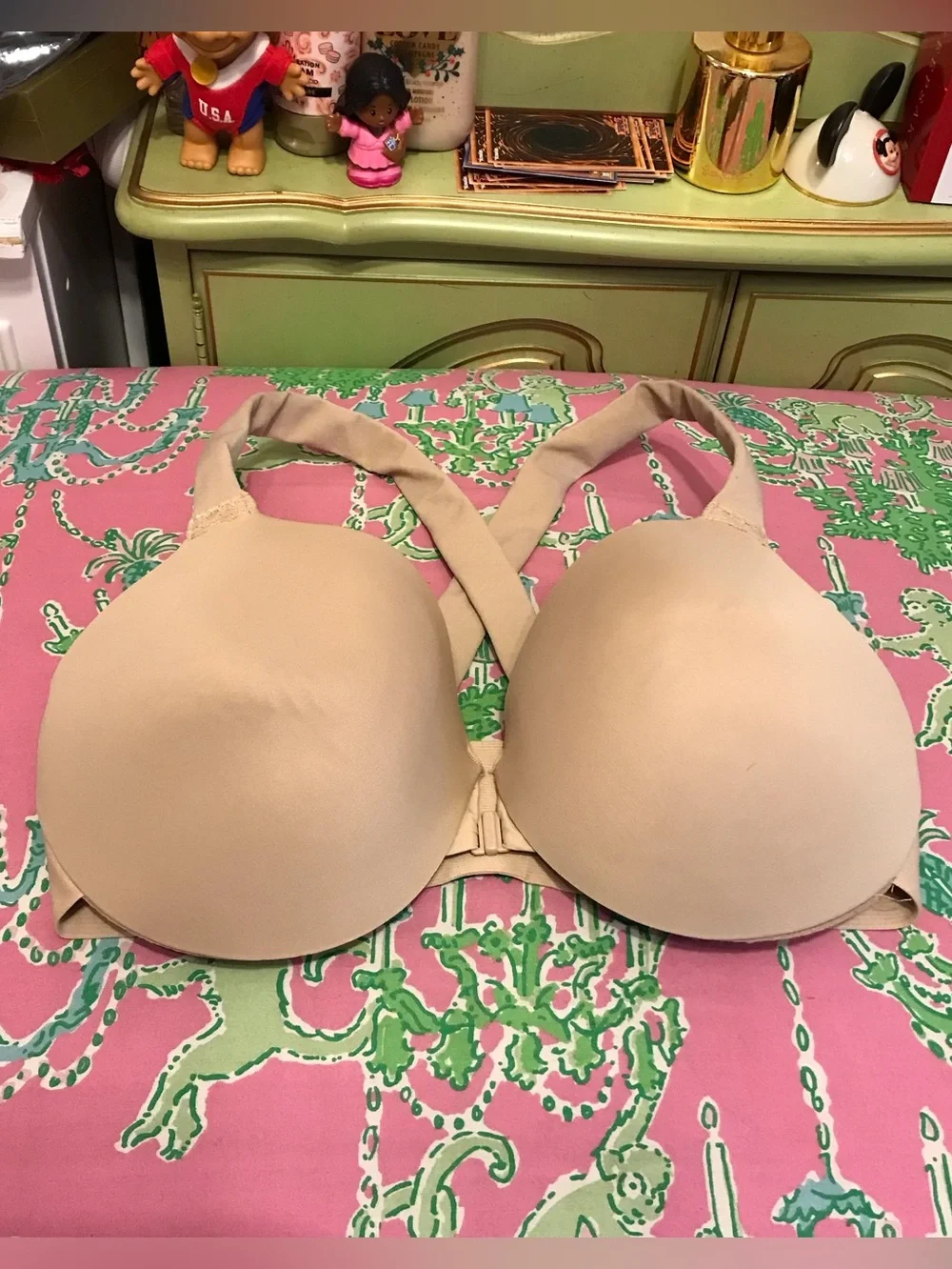 Spanx bra-llelujah front closure nude bra size 36DD